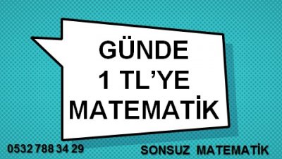 GÜNDE 1 TL'YE MATEMATİK !!!